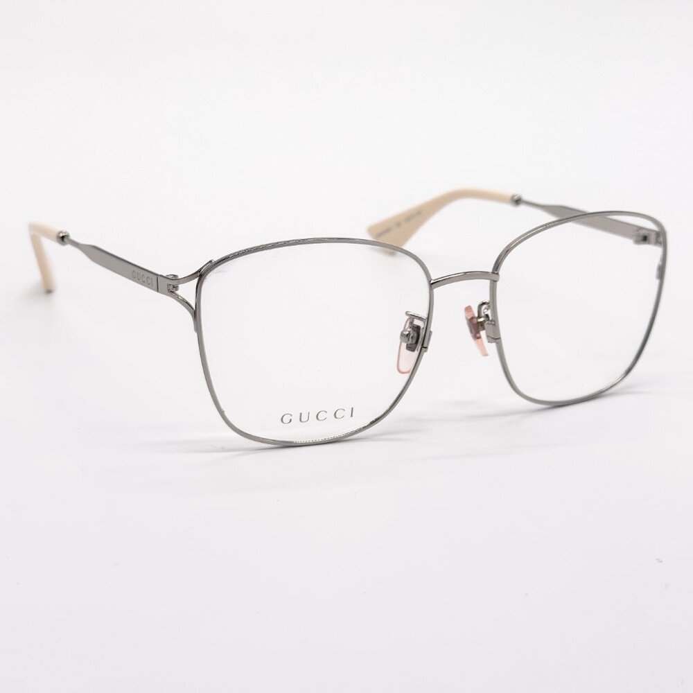 NEW GUCCI GG0819OA 003 WOMEN SILVER EYEGLASSES GUCCI